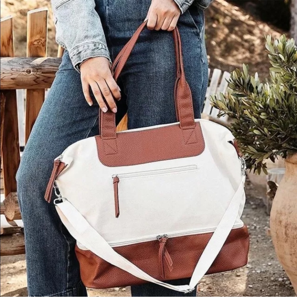 GRAF LANTZ Carry-On Travel Weekender bag Vegan Leather Detail NEW